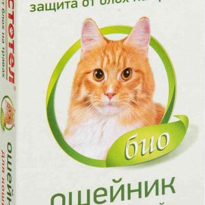 Ошейник для кошек от блох на травах репеллентный Чистотел