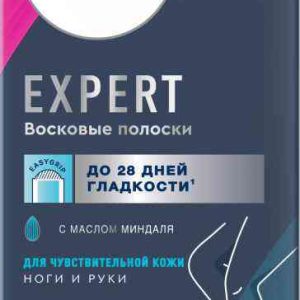 Восковые полоски для чувствительной кожи ног и рук  Veet