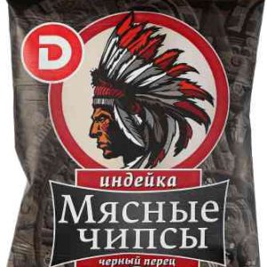 Мясные чипсы из индейки сыровяленые Дымов