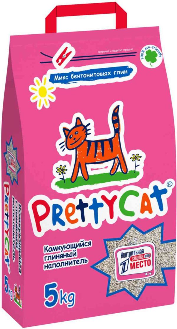 Наполнитель для кошачьего туалета комкующийся PrettyCat