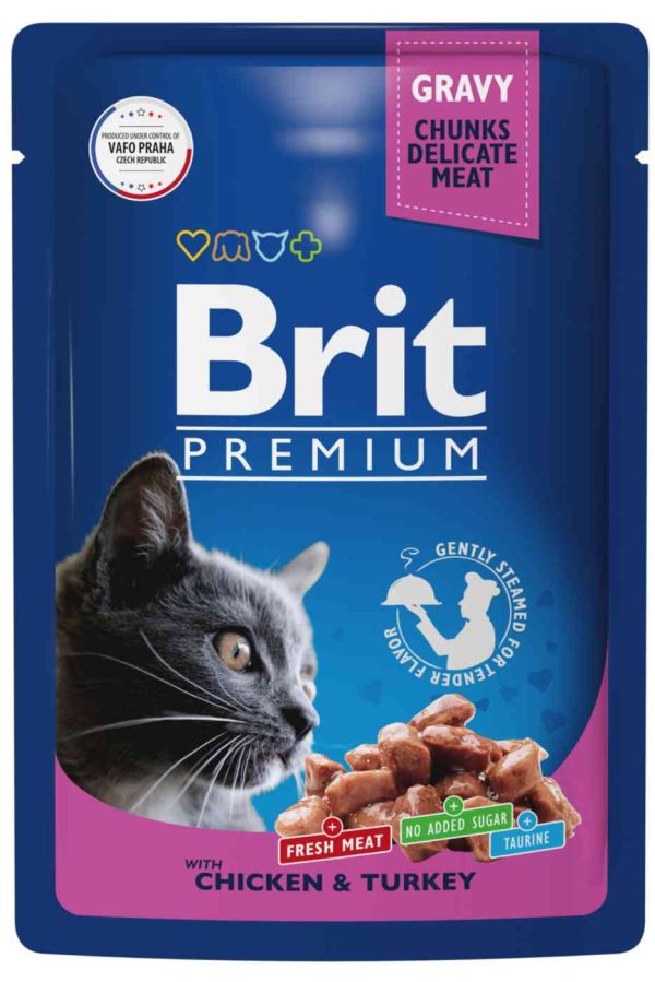 Влажный корм для кошек  Brit