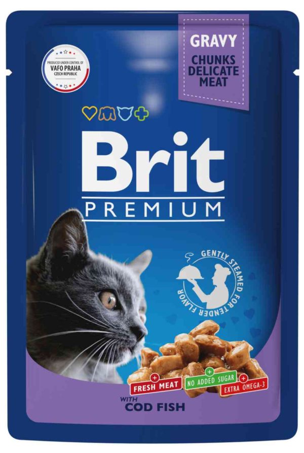 Влажный корм для кошек  Brit
