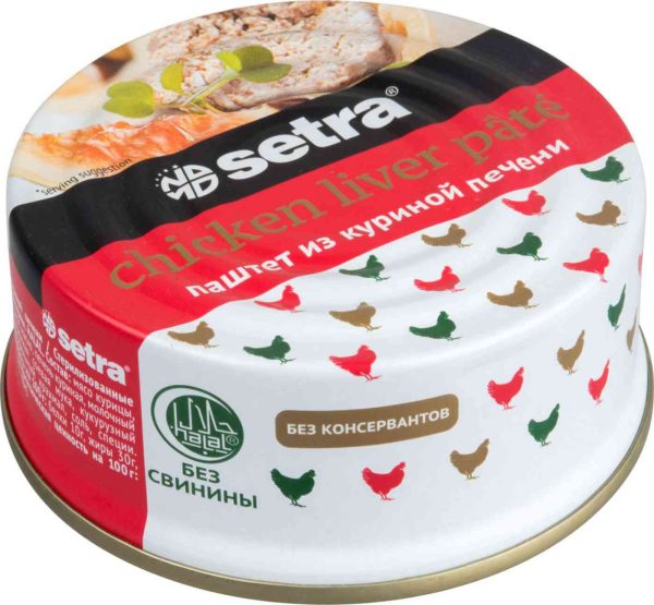 Паштет из куриной печени Setra