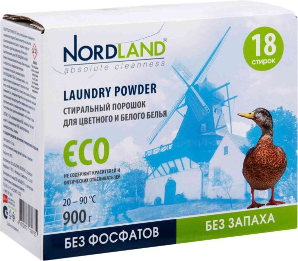 Стиральный порошок для белого и цветного белья  NordLand