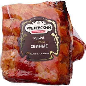 Ребра свиные копчено-вареные Рублёвский