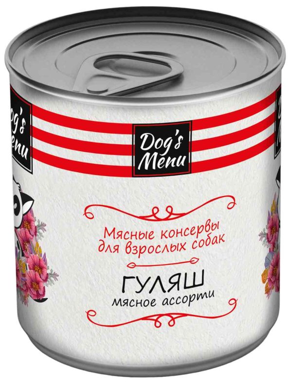 Влажный корм для собак  Dog's Menu