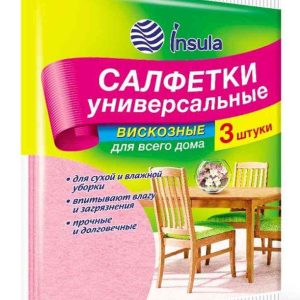 Салфетки универсальные вискозные Insula