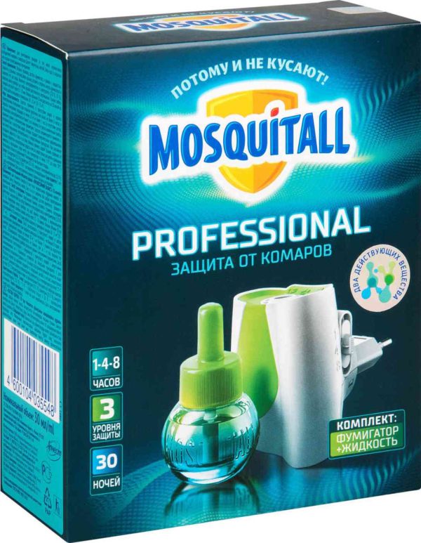Фумигатор и жидкость от комаров Mosquitall