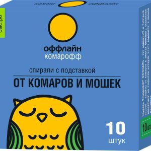 Спирали от комаров и мошек  Комарофф