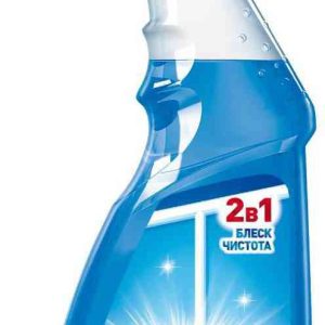 Средство для мытья окон, зеркал и стеклянных поверхностей 2 в 1 Клин