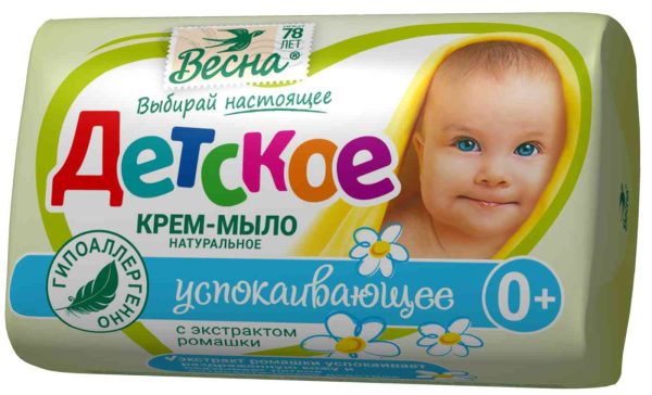 Крем-мыло детское успокаивающее Весна