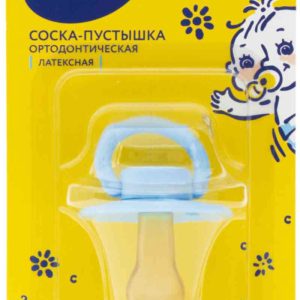 Соска-пустышка латексная ортодонтическая Курносики