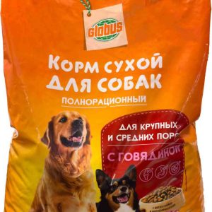 Сухой корм для собак средних и крупных пород  Глобус
