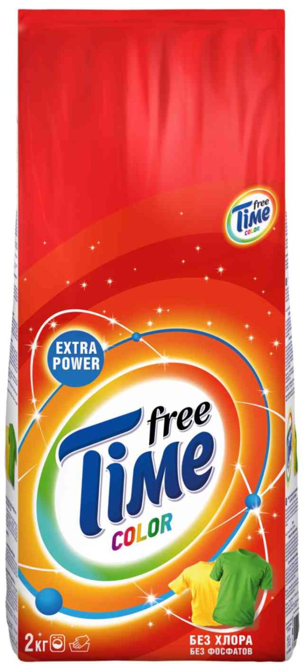 Стиральный порошок для цветного белья  Free Time
