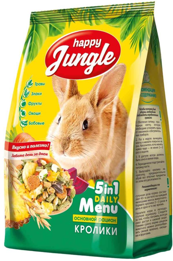 Корм для кроликов  Happy Jungle