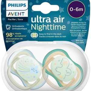 Соска-пустышка силиконовая светящаяся Philips Avent