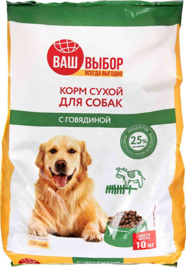 Сухой корм для собак  Ваш выбор