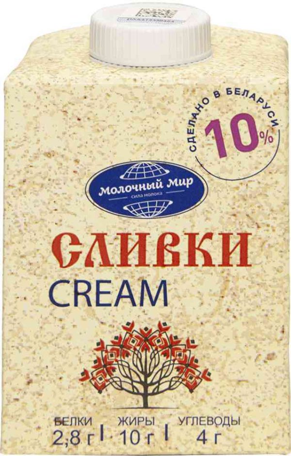 Сливки стерилизованные Молочный Мир