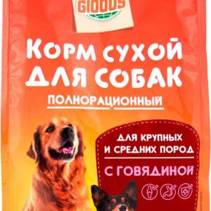 Сухой корм для собак крупных и средних пород  Глобус