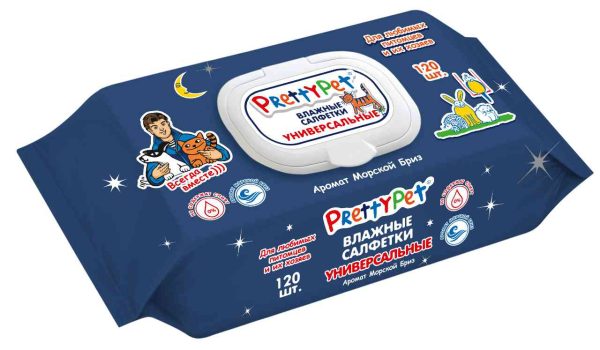 Влажные салфетки универсальные PrettyPet