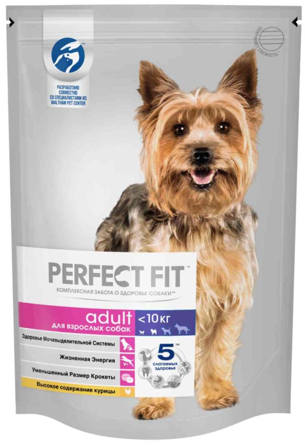 Сухой корм для активных собак мини пород  Perfect Fit