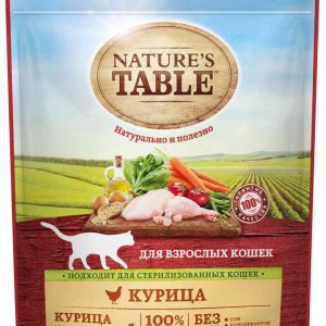 Сухой корм для стерилизованных кошек  Nature's Table
