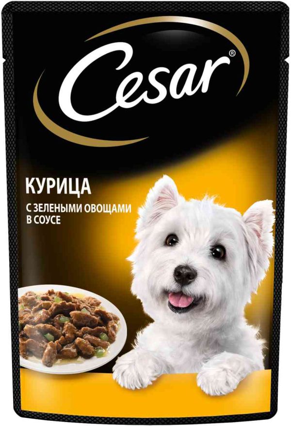 Влажный корм для собак  Cesar