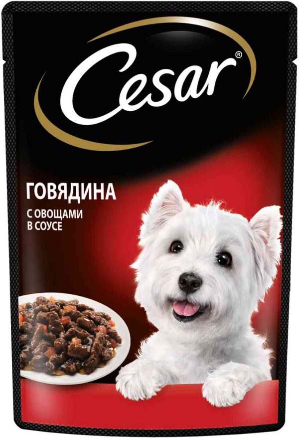 Влажный корм для собак  Cesar