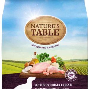 Сухой корм для собак мелких пород  Nature's Table