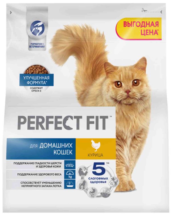 Сухой корм для домашних кошек  Perfect Fit