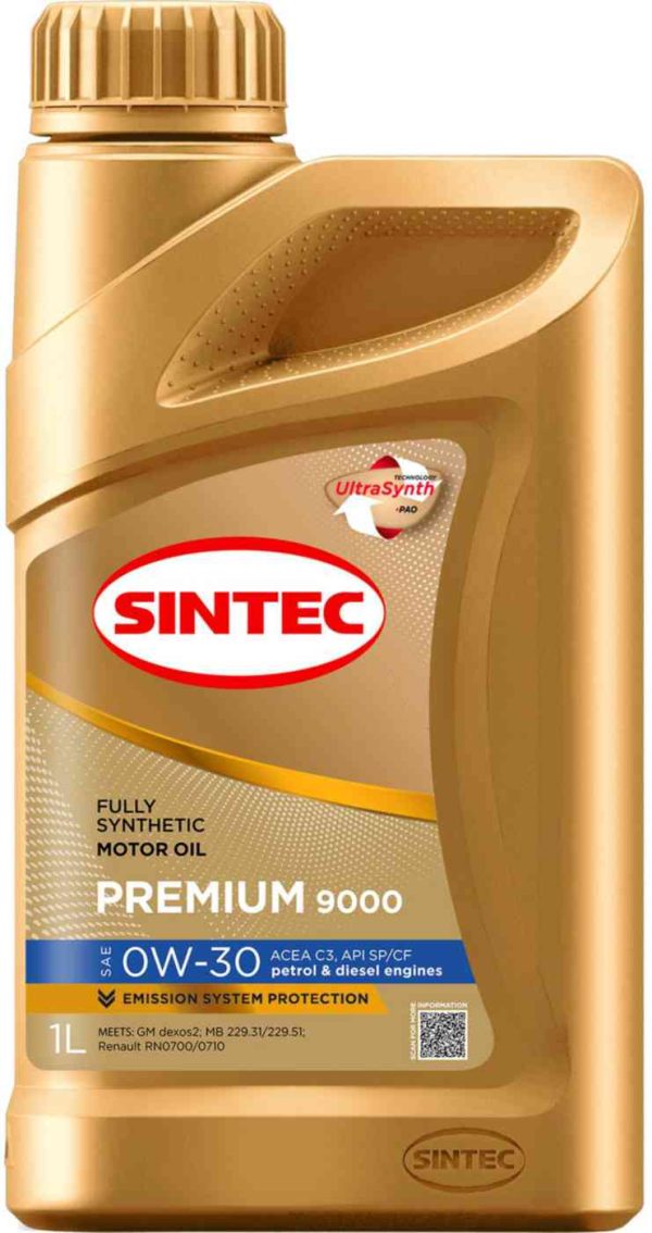 Масло моторное синтетическое SINTEC