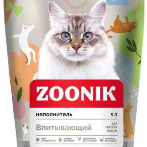 Наполнитель для кошачьего туалета впитывающий Zoonik