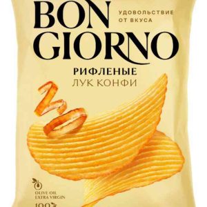 Чипсы картофельные рифленые Bon Giorno