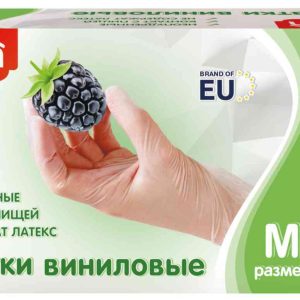 Перчатки виниловые одноразовые Paclan