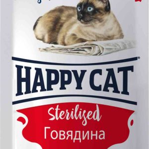 Влажный корм для стерилизованных кошек  Happy Cat