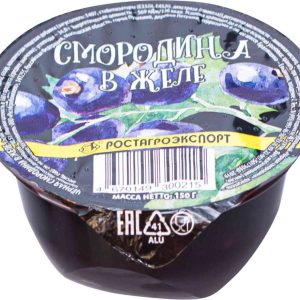 Черная смородина в желе  Ростагроэкспорт