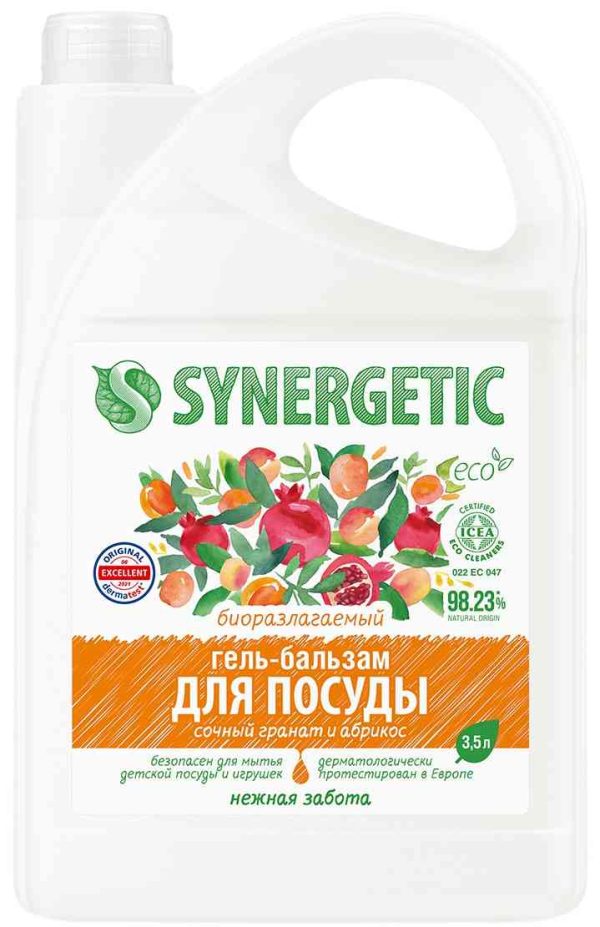 Гель-бальзам для мытья посуды  Synergetic