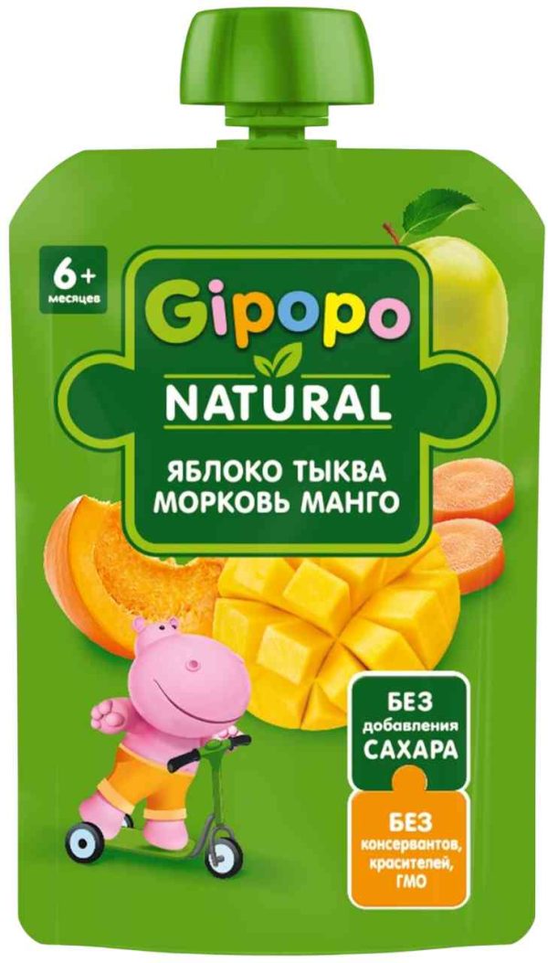 Пюре детское фруктовое Gipopo