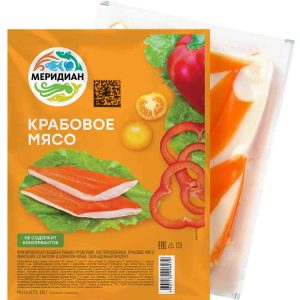 Крабовое мясо охлаждённое Меридиан