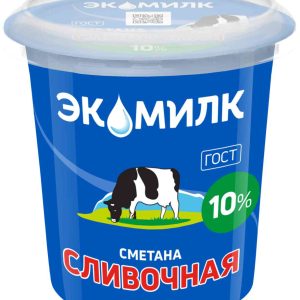 Сметана сливочная Экомилк