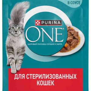 Влажный корм для стерилизованных кошек  Purina One
