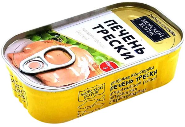 Печень трески натуральная Морской котик