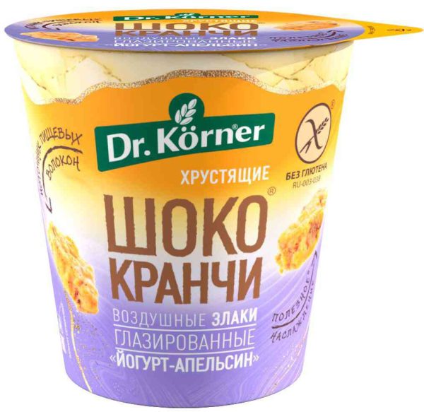 Воздушные злаки глазированные хрустящие Dr. Körner