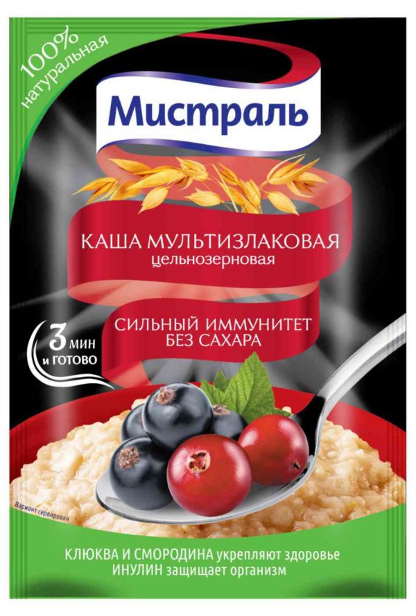 Каша мультизлаковая цельзерновая Мистраль