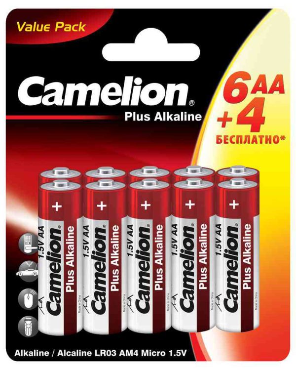 Батарейки алкалиновые Camelion