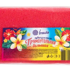 Губка для тела прямоугольная большая Insula