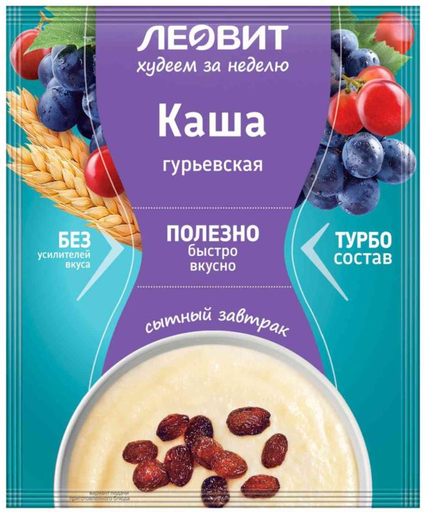 Каша гурьевская Леовит