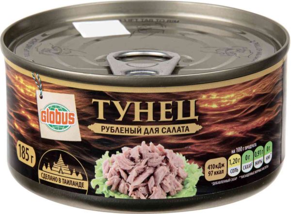 Тунец рубленый Глобус