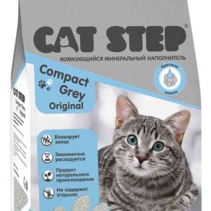 Наполнитель для кошачьего туалета комкующийся минеральный Cat Step