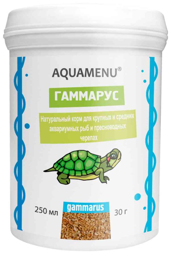 Корм для крупных и средних рыб и пресноводных черепах  Aquamenu